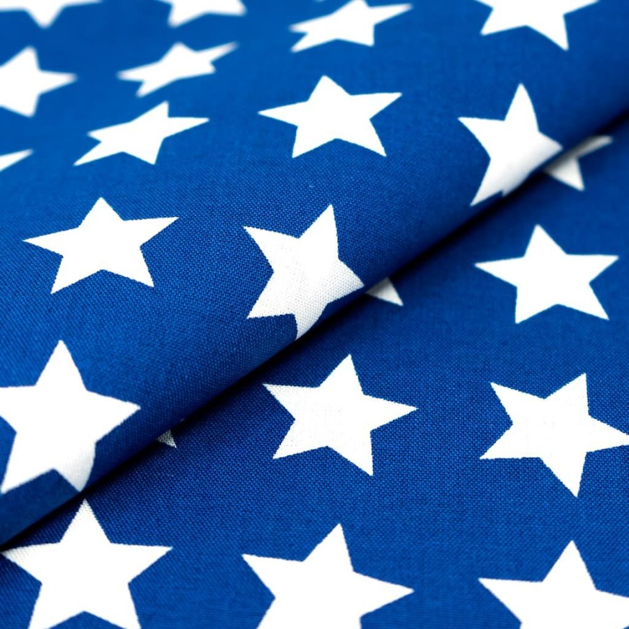 Fabric & Sewing Shop * | Best Deal Singer Patriotic Navy Stars Cotton Fabric