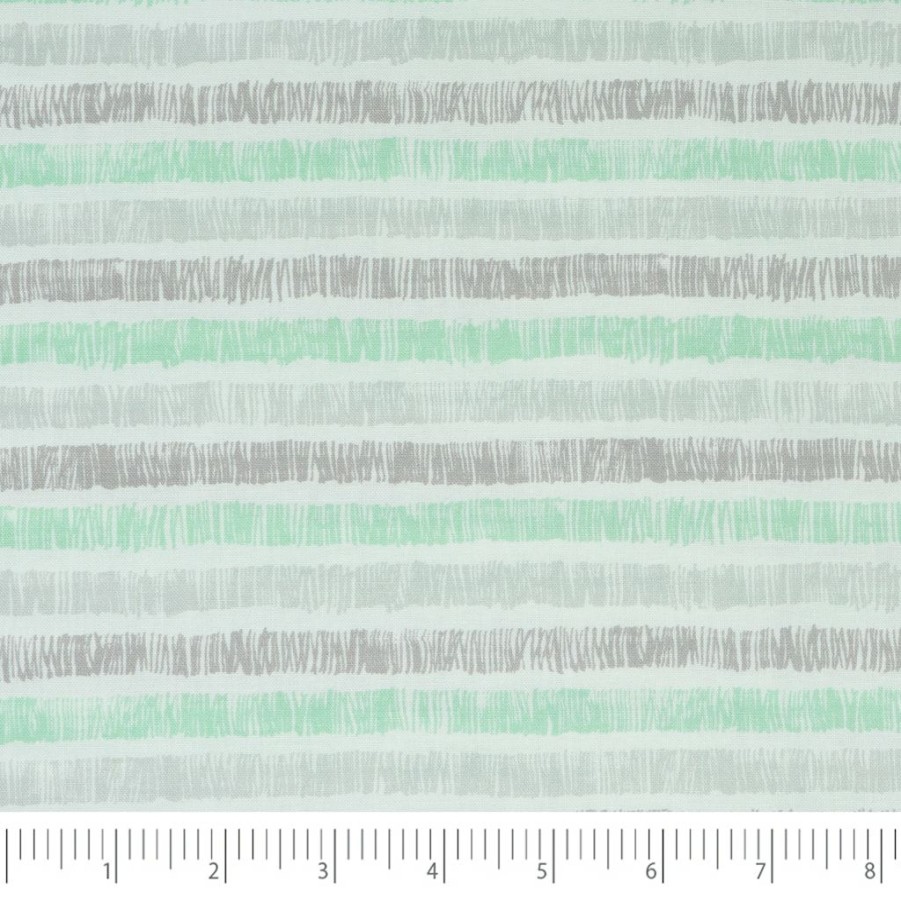 Fabric & Sewing Shop * | Cheap Singer Cactus Days Stripe Print Cotton Fabric