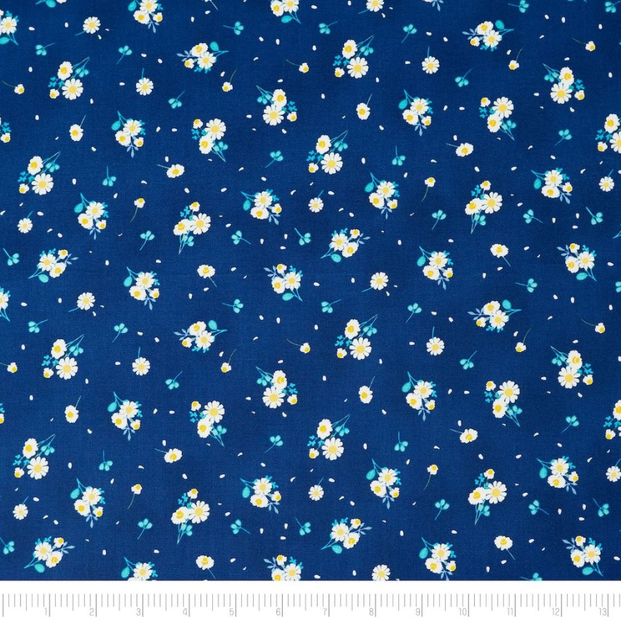 Fabric & Sewing Shop * | Budget Singer Royal Floral Cotton Fabric