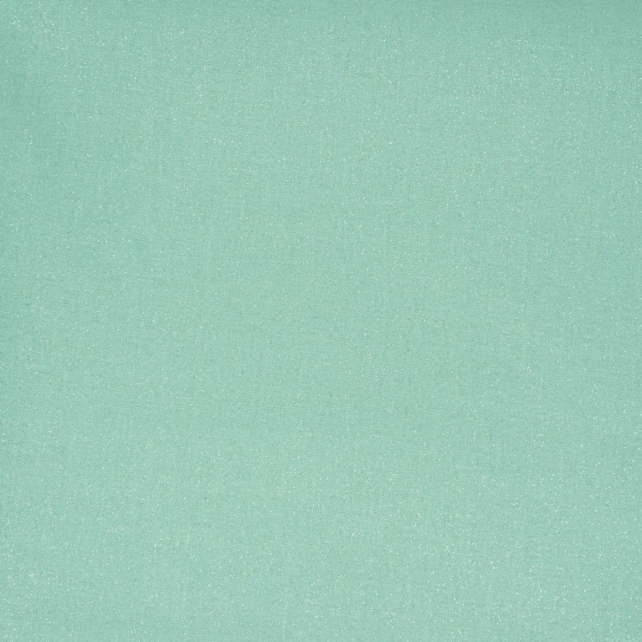 Fabric & Sewing Shop * | Brand New Singer Glitter Aqua Cotton Fabric