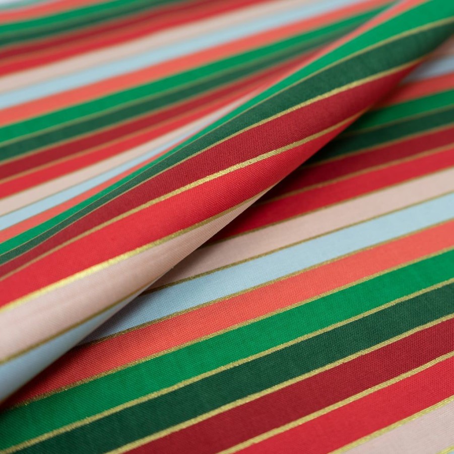 Fabric & Sewing Shop * | Cheapest Singer Christmas Holiday Nordic Stripe Cotton Fabric