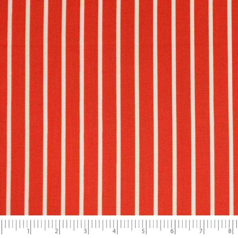 Fabric & Sewing Shop * | Top 10 Singer Christmas Holiday Santa'S Stripe Cotton Fabric