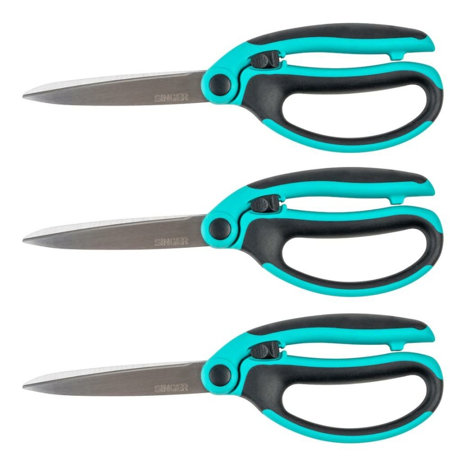 Sewing Scissors * | Cheapest Singer Proseries 9.5 Spring Assist Scissors, 3Ct.