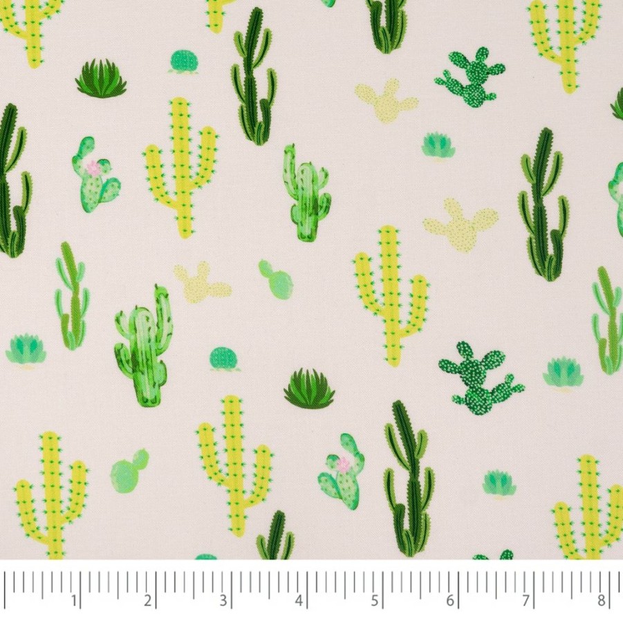 Fabric & Sewing Shop * | Discount Singer Cactus Scatter Print Cotton Fabric