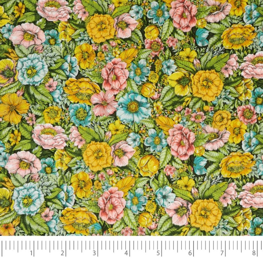 Fabric & Sewing Shop * | Flash Sale Singer Floral Summer Cotton Fabric