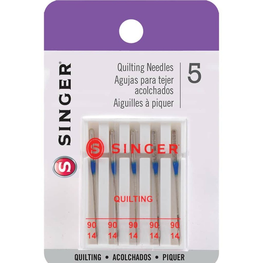 Fabric & Sewing Shop * | Promo Singer Quilting Machine Needles, 5Ct.