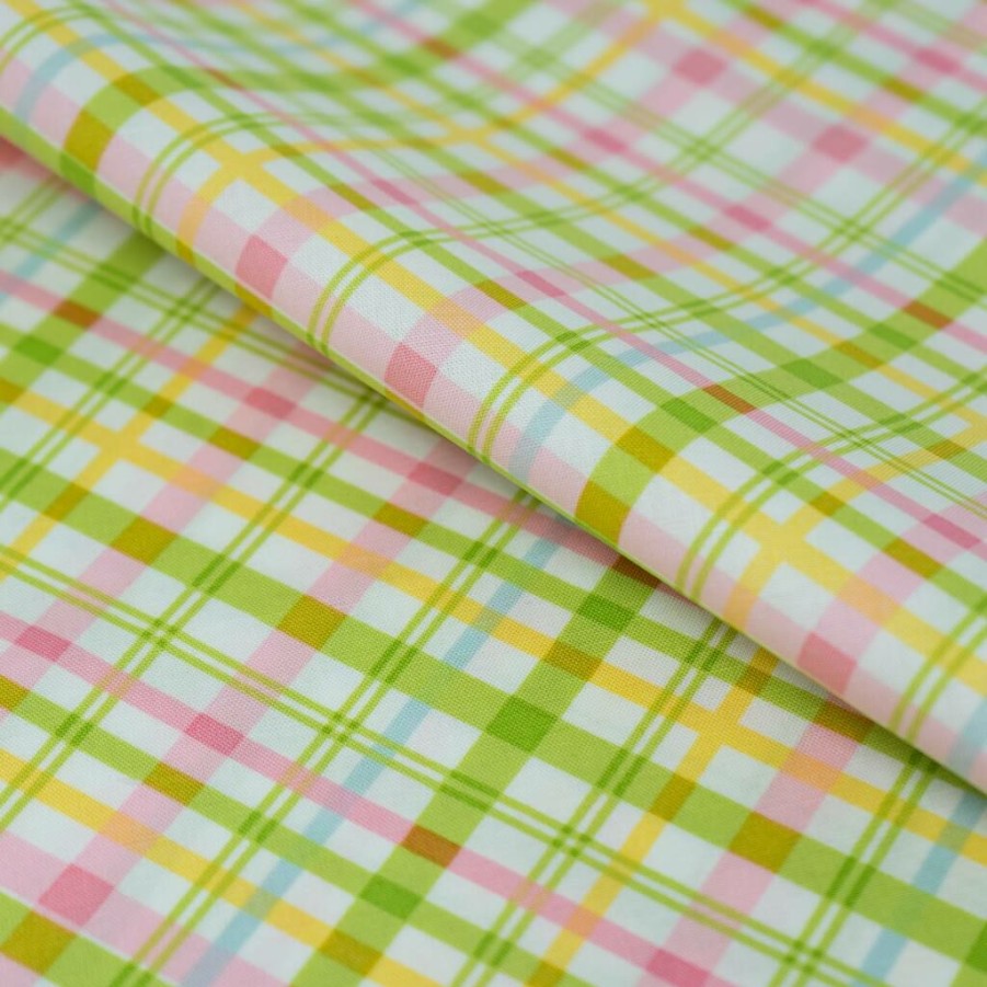 Fabric & Sewing Shop * | Best Reviews Of Singer Colorful Plaid Cotton Fabric