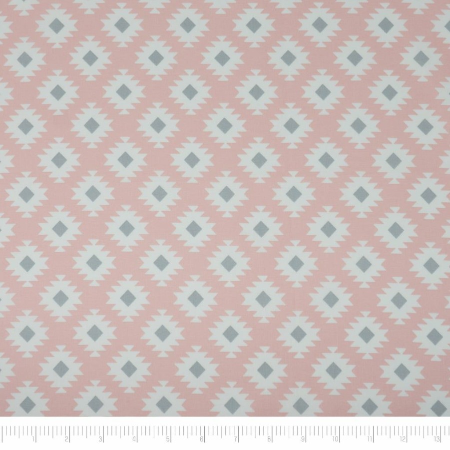 Fabric & Sewing Shop * | Cheap Singer Pink Dimond Cotton Fabric