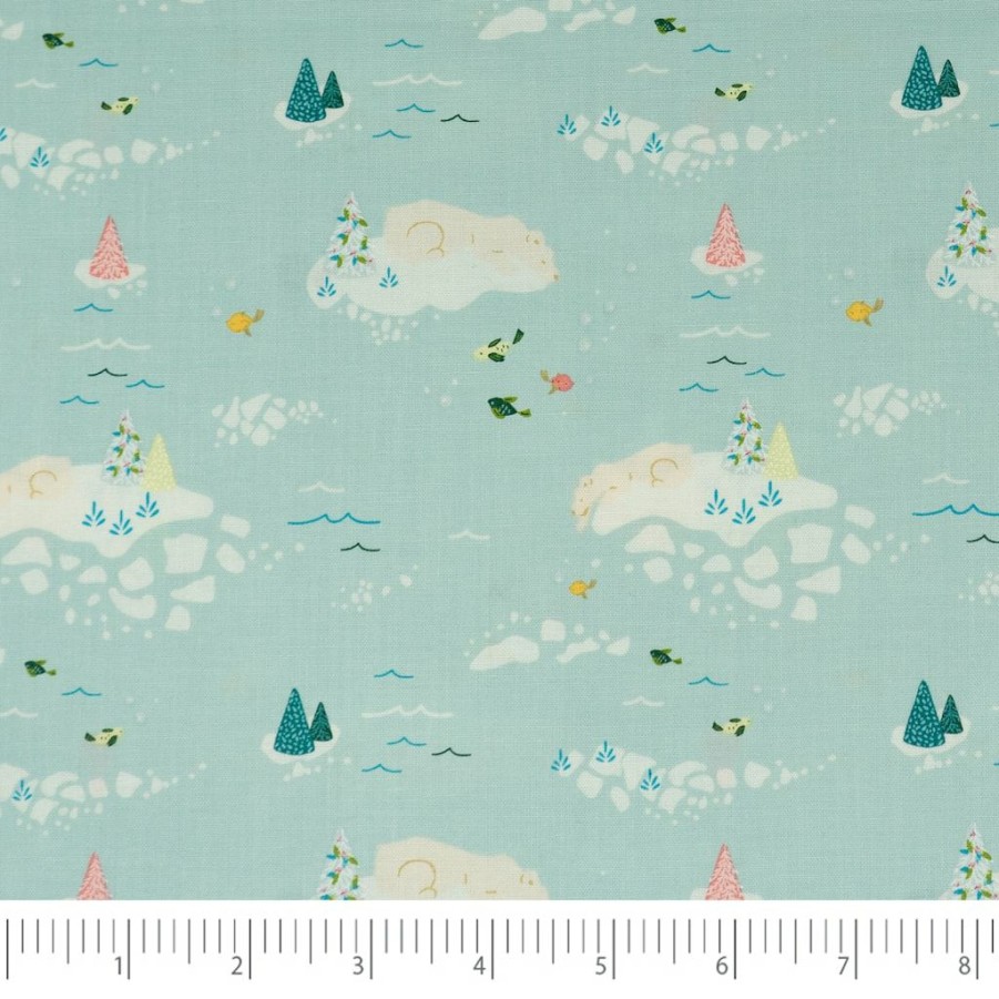 Fabric & Sewing Shop * | New Singer Christmas Clouds Cotton Print Fabric