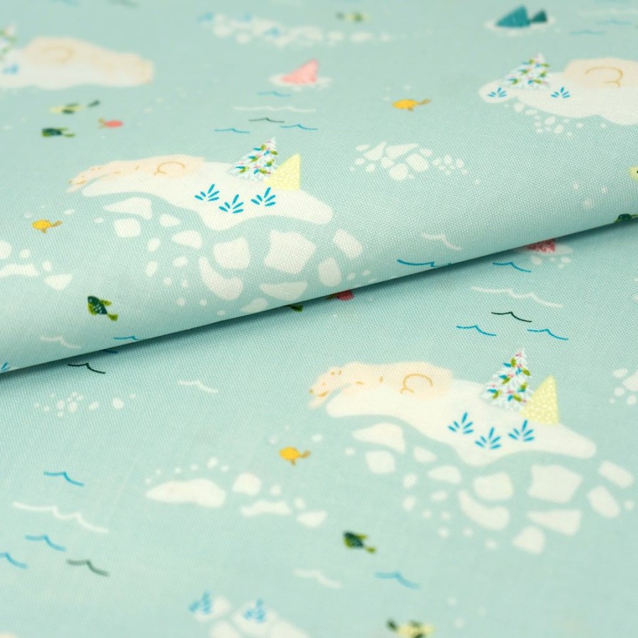 Fabric & Sewing Shop * | New Singer Christmas Clouds Cotton Print Fabric