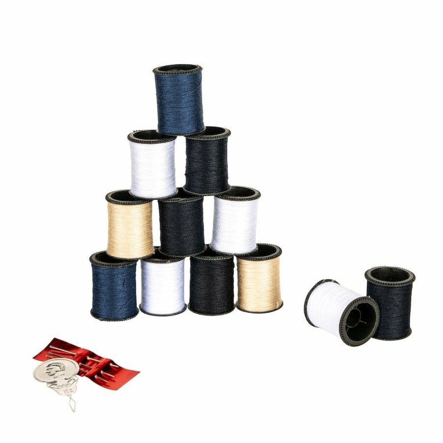 Fabric & Sewing Shop * | Promo Singer Neutral Basics Hand Sewing Polyester Thread Spools, 12Ct.