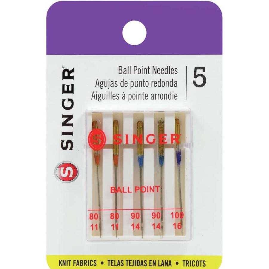 Fabric & Sewing Shop * | Wholesale Singer Universal Ball Point Machine Needles, 5Ct.