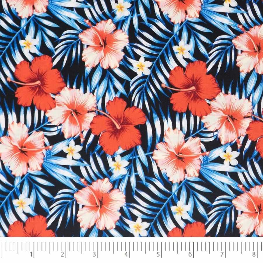 Fabric & Sewing Shop * | Top 10 Singer Patriotic Tropical Cotton Fabric