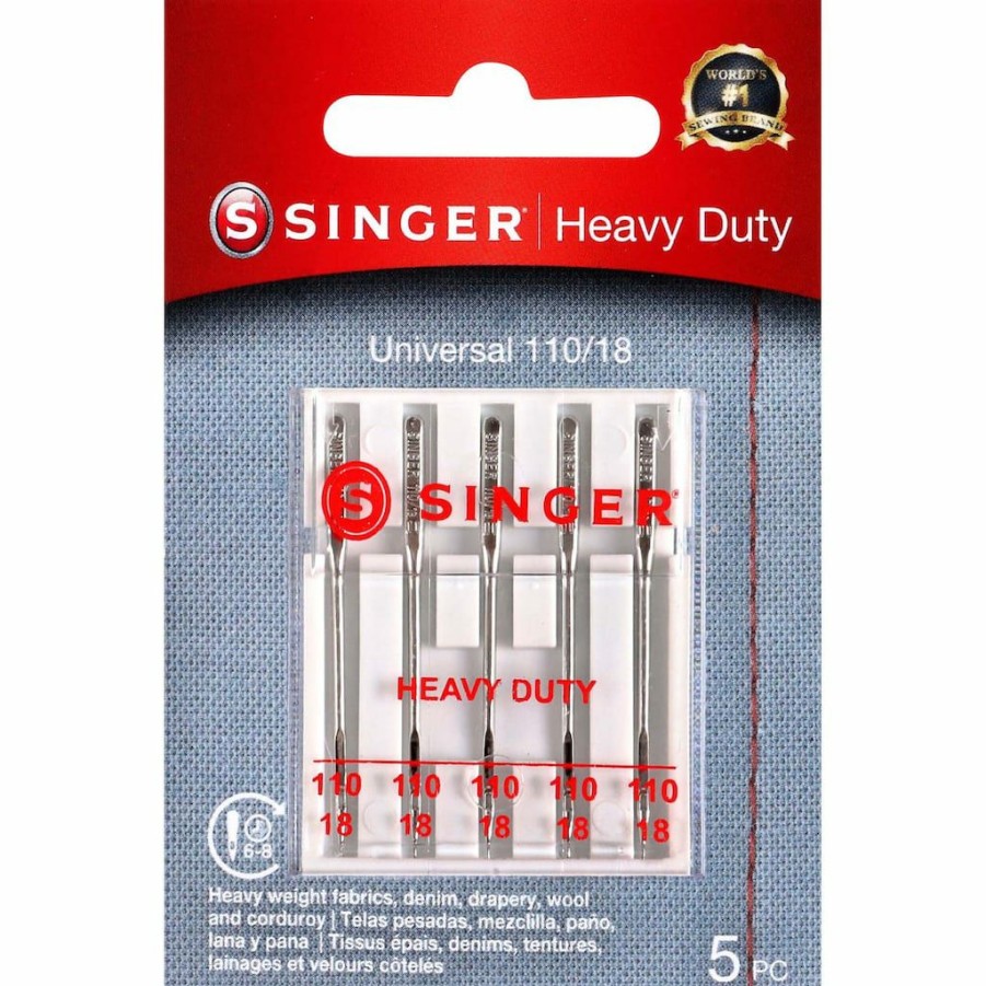 Fabric & Sewing Shop * | Outlet Singer Heavy Duty Sewing Machine Needles, 5Ct.