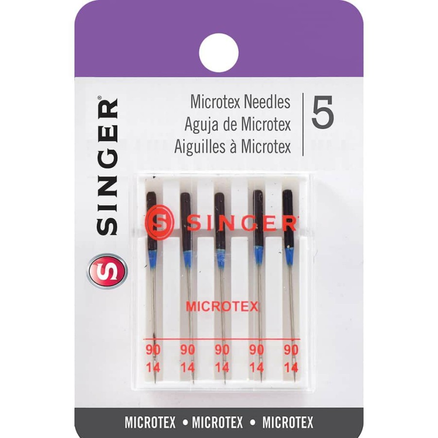 Fabric & Sewing Shop * | Wholesale Singer Microtex Machine Needles, 5Ct.