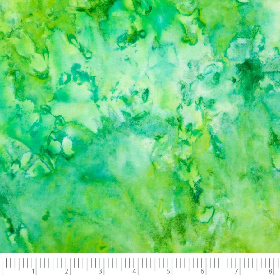 Fabric & Sewing Shop * | Top 10 Singer Batik Green Tone Cotton Fabric