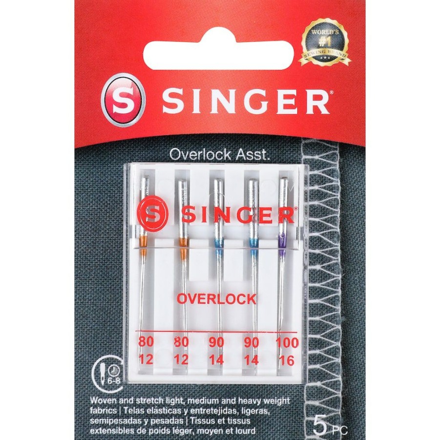 Fabric & Sewing Shop * | Best Reviews Of Singer Overlock Machine Needles, 5Ct.