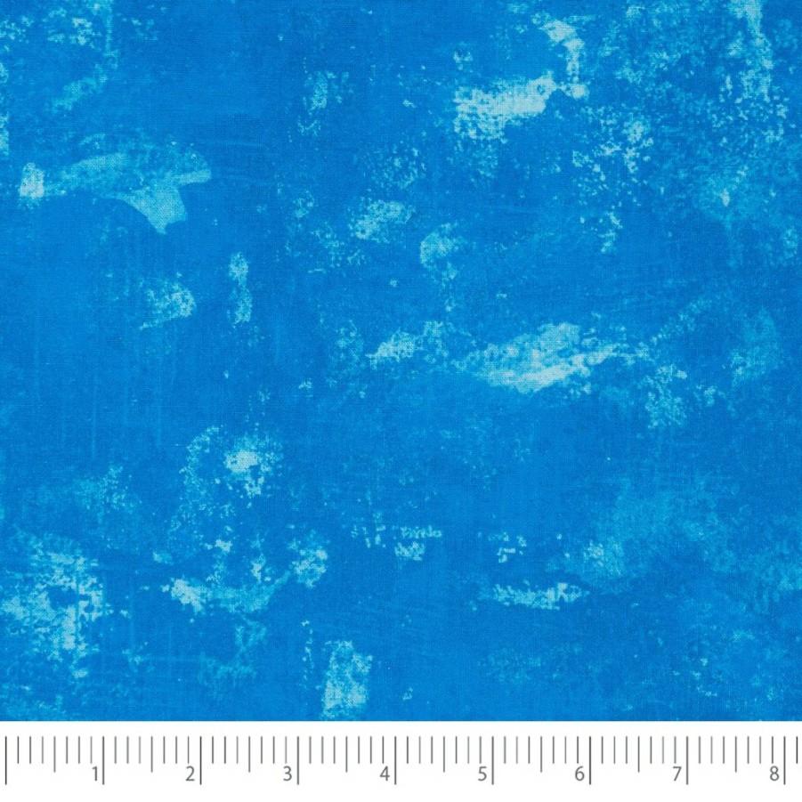 Fabric & Sewing Shop * | Cheapest Singer Blue Grunge Tonal Strong Cotton Fabric