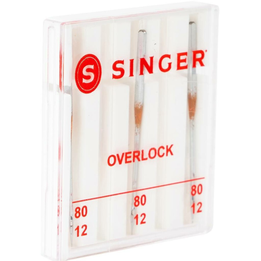 Fabric & Sewing Shop * | Hot Sale Singer Size 12/80 Universal Regular Point Overlock Machine Needles, 3Ct.