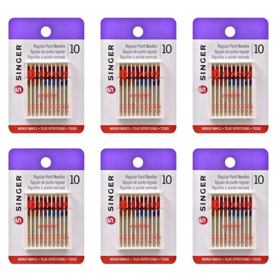 Fabric & Sewing Shop * | Best Sale Singer Regular Point Needles, 60Ct.