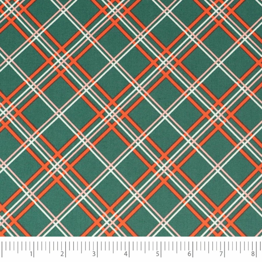 Fabric & Sewing Shop * | Wholesale Singer Christmas Holiday Plaid Cotton Fabric