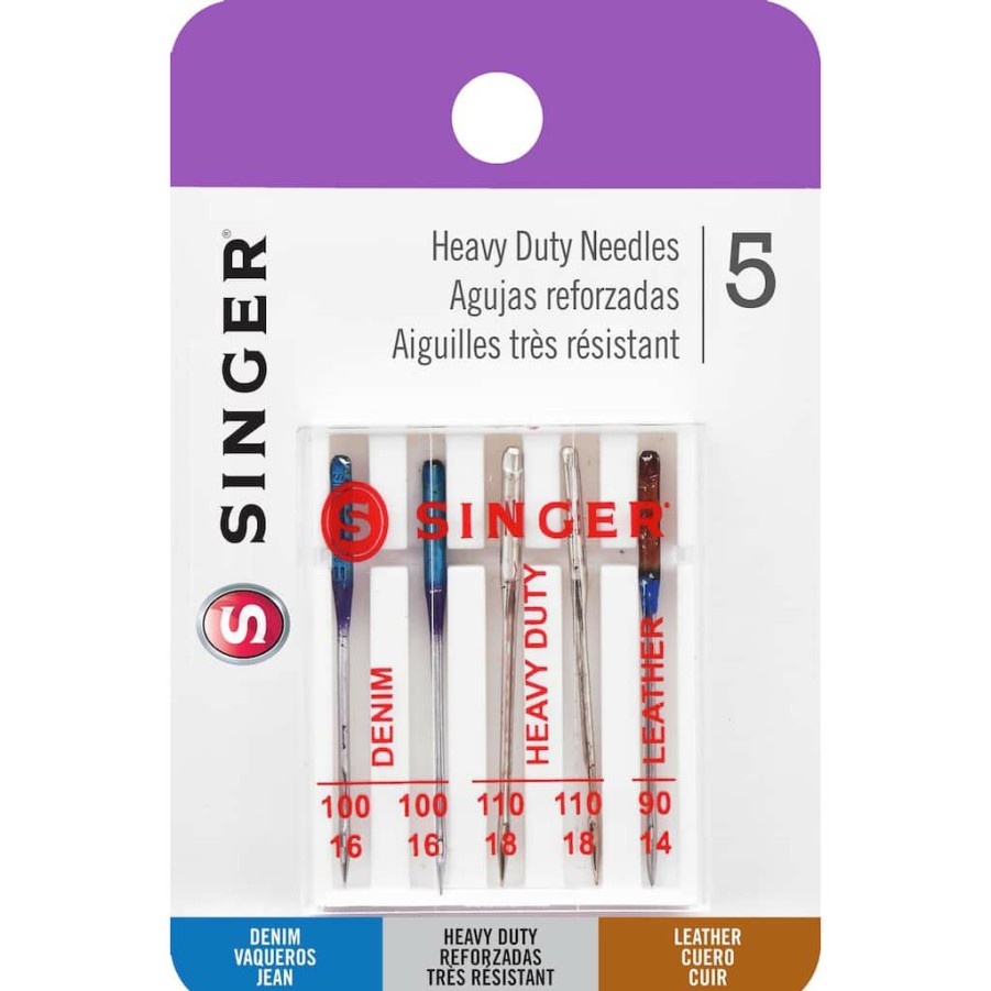 Fabric & Sewing Shop * | Buy Singer Universal Heavy-Duty Machine Needles, 5Ct.