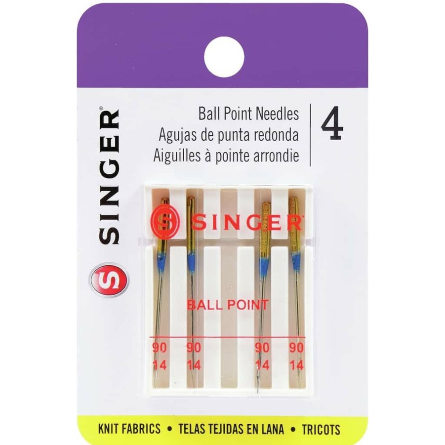 Fabric & Sewing Shop * | Flash Sale Singer Universal Ball Point Machine Needles, 4Ct.