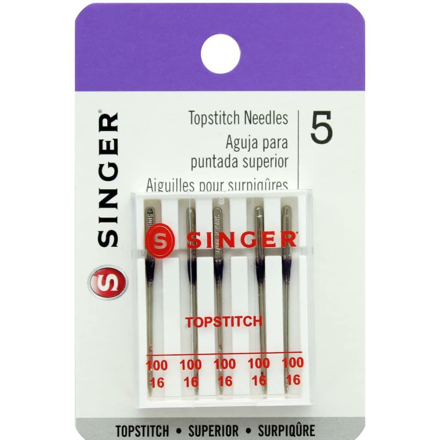 Fabric & Sewing Shop * | Best Reviews Of Singer Topstitch Machine Needles, 100/16